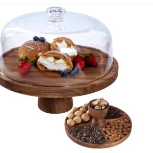 Cake Stand with Acrylic Lid