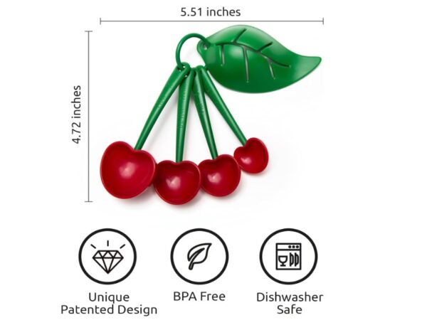 OTOTO Mon Cherry Measuring Spoons & Egg Separato - Image 2