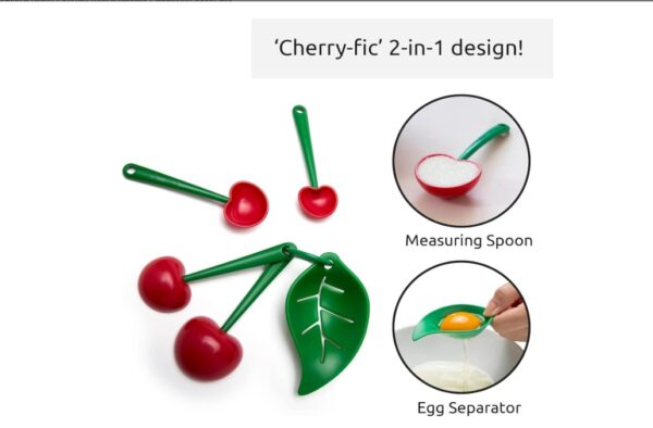 OTOTO Mon Cherry Measuring Spoons & Egg Separato - Image 4
