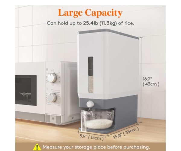 Lifewit Rice Dispenser Container - Image 4