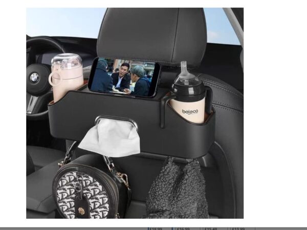 JSCARLIFE Car Headrest Backseat Organizer - Image 3
