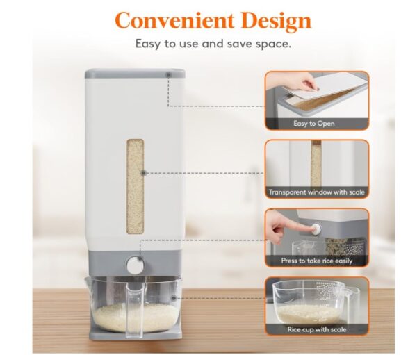 Lifewit Rice Dispenser Container - Image 2