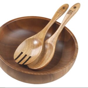 Wooden Salad Bowl Set