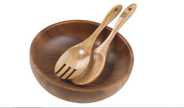 Wooden Salad Bowl Set