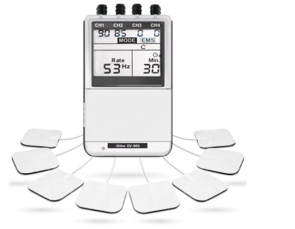 iSTIM EV-805 TENS EMS 4 Channel Combo Machine