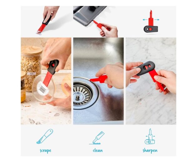 Dreamfarm Cleana 2-in-1 Self-Sharpening Cleaning Scraper - Image 3