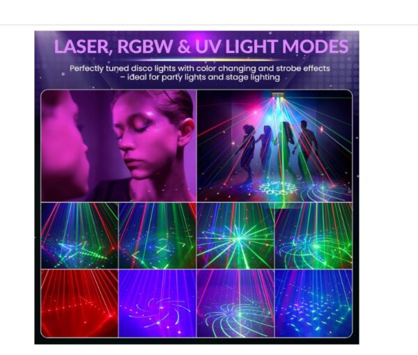 BrightWish RGBW 27-Beam Stage Effects with DMX - Image 4
