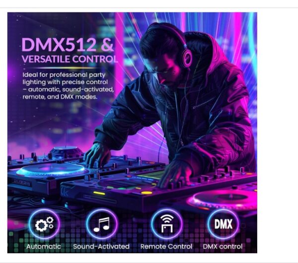 BrightWish RGBW 27-Beam Stage Effects with DMX - Image 3