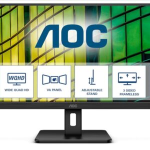 AOC U34E2M - 34" QHD Monitor, 100Hz, VA, 4ms, Low blue Light