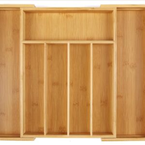 Utoplike Bamboo Cutlery Tray Silverware