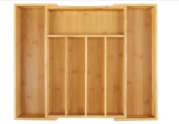 Utoplike Bamboo Cutlery Tray Silverware