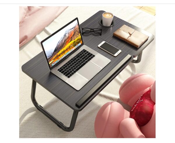 Laptop Bed Table with Foldable Legs & Cup Slot - Image 5