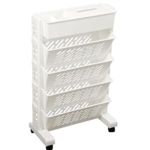 XIHIRCD Movable Bookshelf Cart