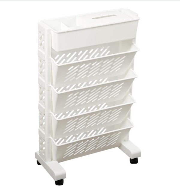 XIHIRCD Movable Bookshelf Cart