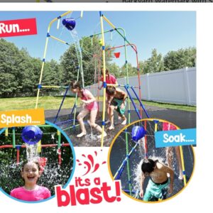 Backyard Waterpark with Splash Wheel