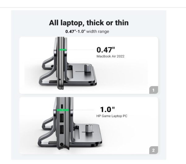 UGREEN Vertical Laptop Stand - Image 3