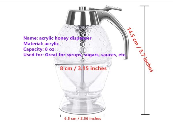 TONGMAN Acrylic Honey Dispenser - Image 3