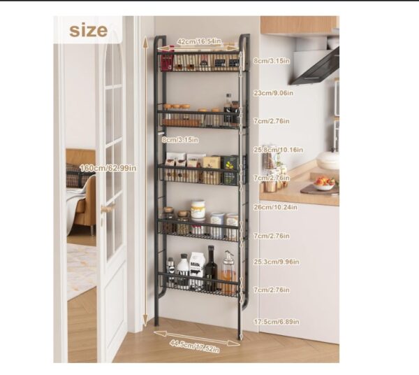 UMDONX Narrow Metal Storage Shelf - Image 4