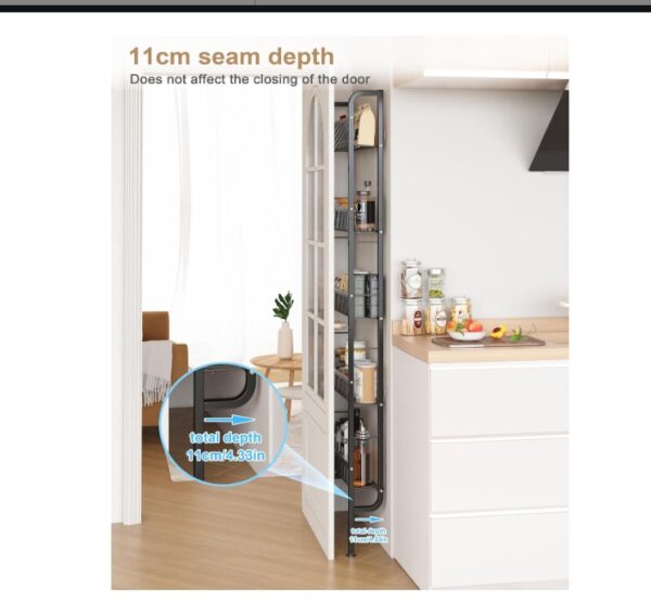 UMDONX Narrow Metal Storage Shelf - Image 2
