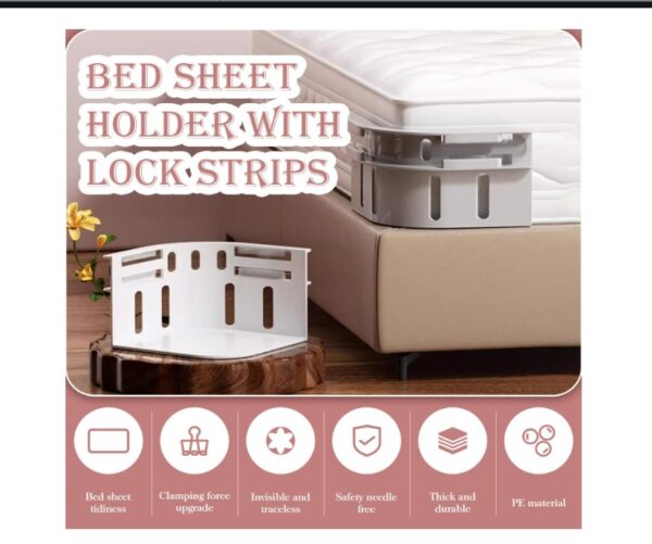 Bed Sheet Holder with Lock Strips - Image 3