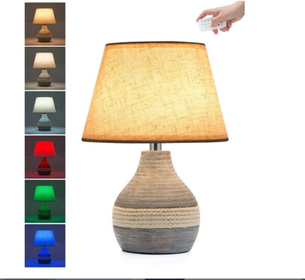 Cordless Ceramic Table Lamp with Timer