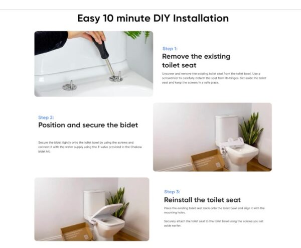 Chakow Bidet Attachment for Toilet - Image 2