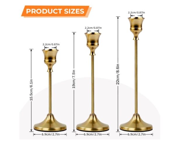 Metal Candle Stand Holders - Image 3