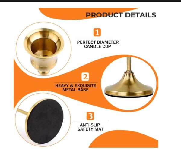 Metal Candle Stand Holders - Image 2