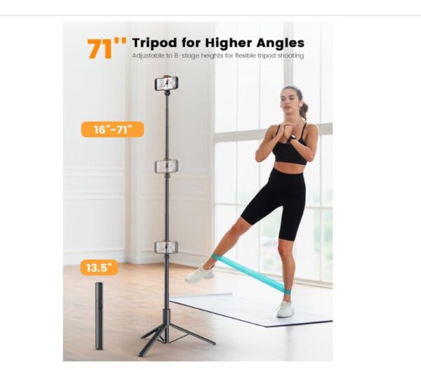 ANXRE 71"/180cm Phone Tripod Monopod - Image 4