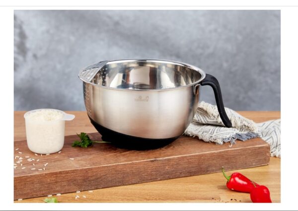 Yum Asia 304 Stainless Steel Rice Washing Bowl - Image 2