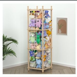 Wood Stuffed Animal Zoo Storage