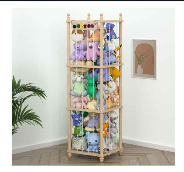Wood Stuffed Animal Zoo Storage