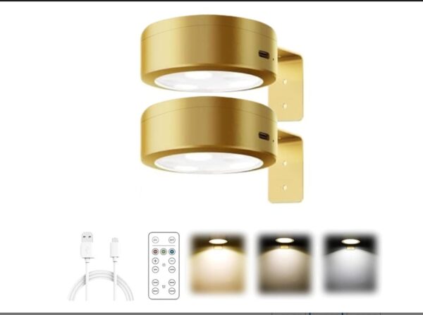Kouamor 2Pcs Picture Lights for Wall