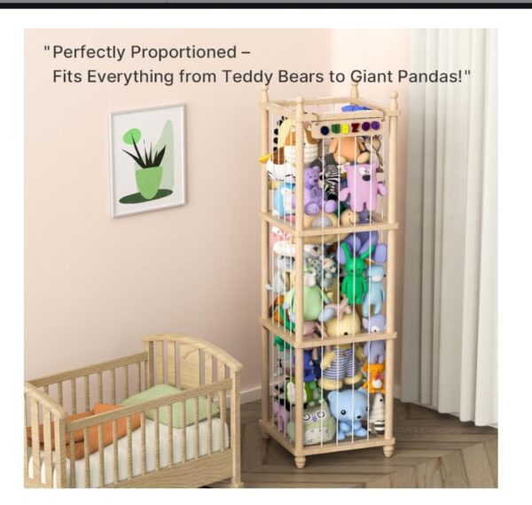 Wood Stuffed Animal Zoo Storage - Image 4