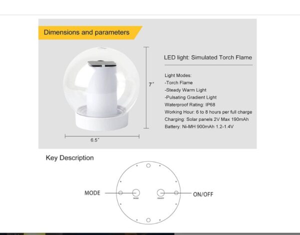 VISOFO Solar Floating Pool Lights - Image 3