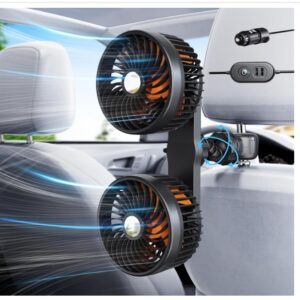xuenair 24v 12v Car Seat Fan Portable
