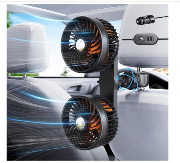 xuenair 24v 12v Car Seat Fan Portable