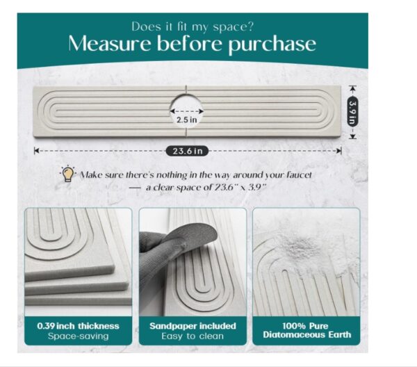 Faucet Mat for Kitchen Sink - Image 4