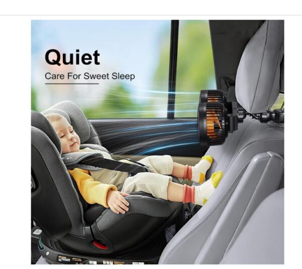 xuenair 24v 12v Car Seat Fan Portable - Image 2