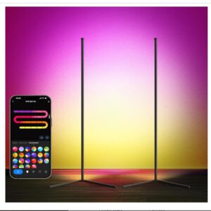 LuminexDesigns 2-Pack LED Corner Floor Lamp
