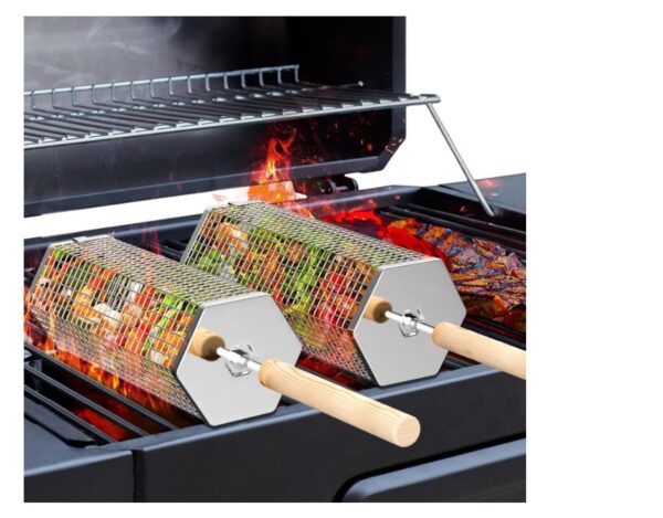 Rolling Grill Basket (Hexagon)