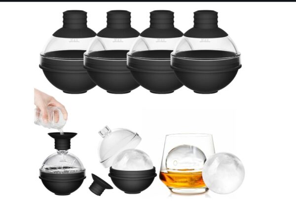 Large Ice Cube Tray Moulds with Funnel Lid