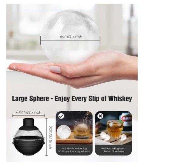 Large Ice Cube Tray Moulds with Funnel Lid - Image 2