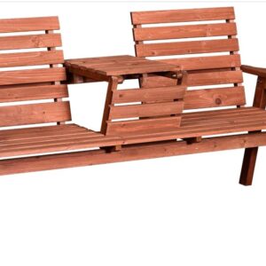 Outsunny 2 Seater Wooden Garden Bench