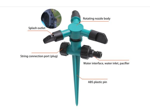 Vbvbip 360° Rotating Adjustable Sprinkler - Image 2