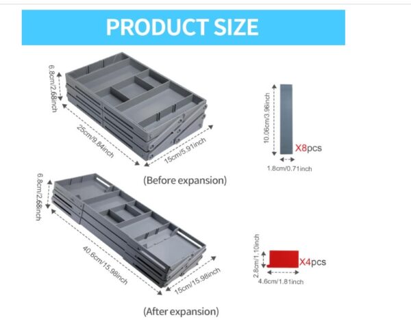 3 Tier Drawer Organizer - Image 4