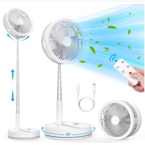 LBSTP Portable Standing Fan with Remote Control