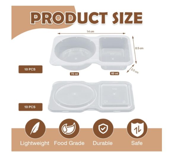10 Sets Double Snack Pack Containers - Image 3
