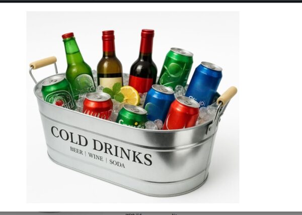 Galvanized Steel Beverage Cooler