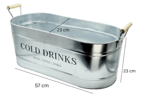 Galvanized Steel Beverage Cooler - Image 3